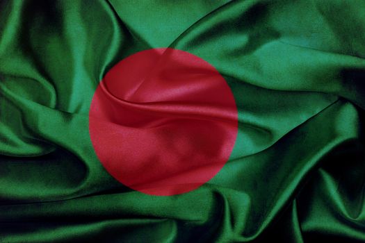 Bangladesh grunge waving flag