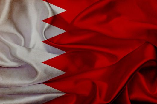Bahrain grunge waving flag