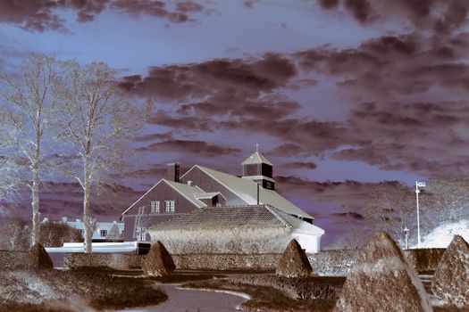 Swedish town infrared filter