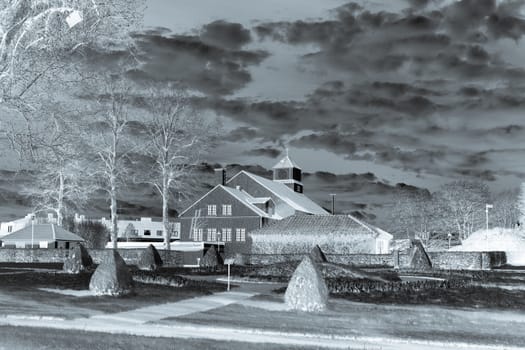 Swedish town infrared filter