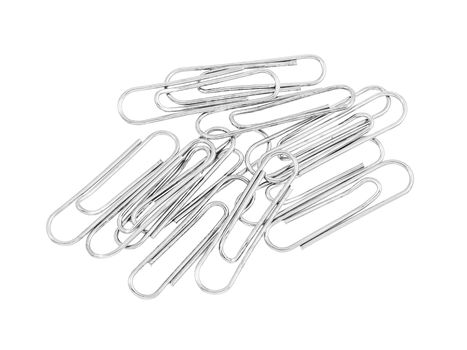 Paperclip isolated on white background with clipping path