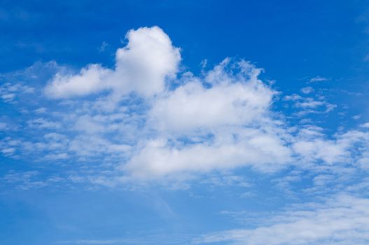 Blue sky background with white clouds 