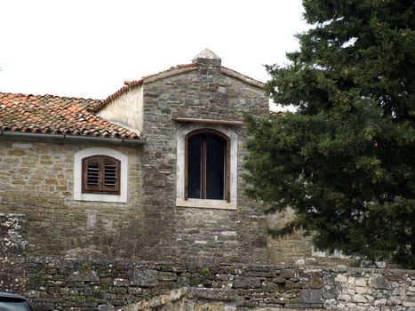 old Mediterranean stone house in Istria   