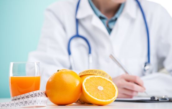 Nutritionist Doctor is writing a diet plan, focus on orange