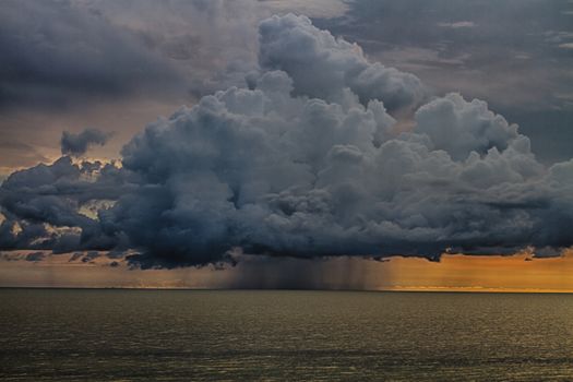 Thunderstorm cloud in the Gulf of Mexico