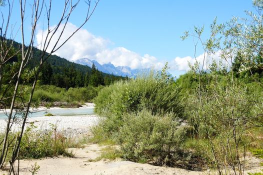 obere Isar mit urwüchsiger Landschaft