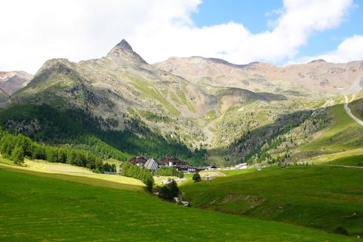 Kurzras im oberen Schnalstal in Südtirol