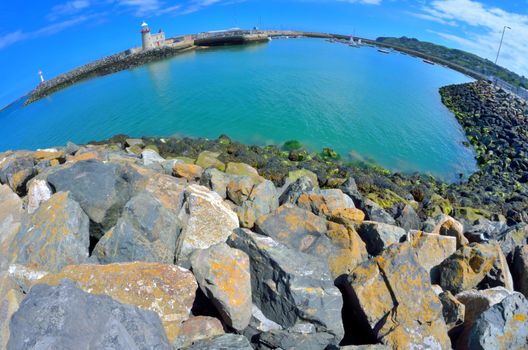 Howth lighthouse in county Dublin, Ireland