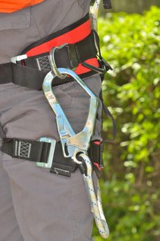 details of person with safety belt