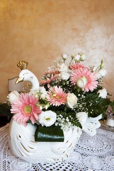 composition of flowers for wedding