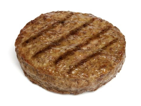 Grilled hamburger isolated on white background
