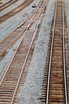 Full Frame of Railroad Tracks