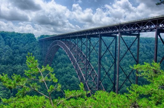 West Virginia's New River Gorge bridge carrying US 19 over the gorge