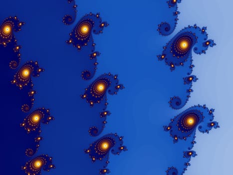 Digital computer graphic - rendering. Decorative fractal background for design.