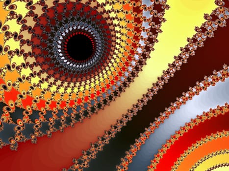 Digital computer graphic - decorative fractal background in a bright colors for design.
