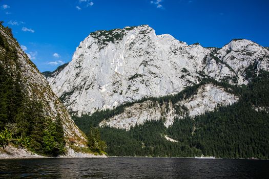 Beautiful lake in high Alps mountains Austria