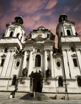 Saint Nicholas Church in Prague, Czech republic