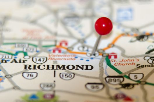 richmond virginia pin othe map