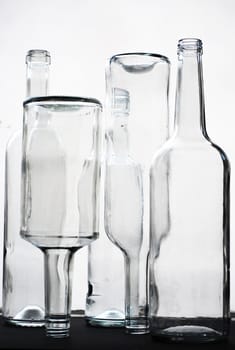 glass bottles