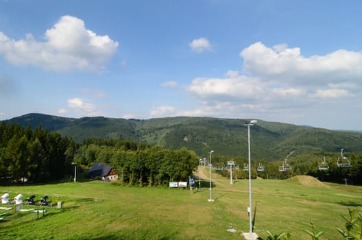 ski resort in the  summer