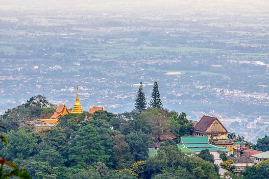 Chiang mai landscape from Doi Suthep , Thailand. 