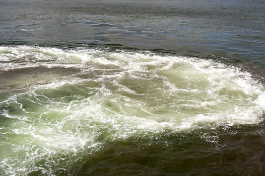 Spume on the Water Surface