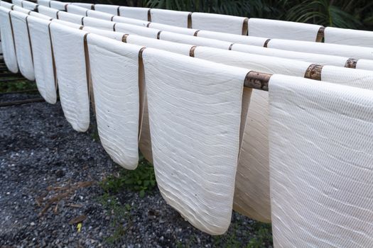 Rubber sheet to dry in southern Thailand