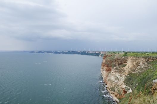 Photo of the Wavy Sea Clear Horizon, Cape Kaliakra, Bulgaria