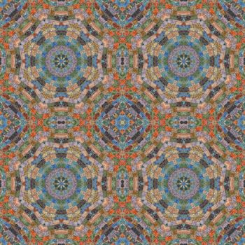 Abstract artistic background, seamless abstract pattern, mosaic of fabric, colored wool mohair