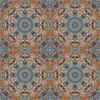 Abstract artistic background, seamless abstract pattern, mosaic of fabric, colored wool mohair