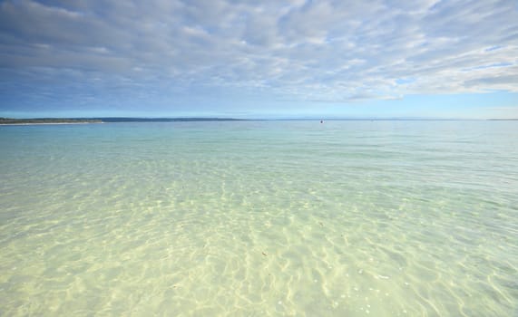 Crystal clear waters of Jervis Bay, South  Coast of NSW