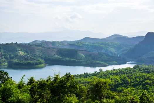 sight seeing of Mae suay dam,Chiangrai,Thailand