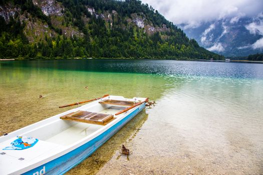 Beautiful lake in high Alps mountains Austria