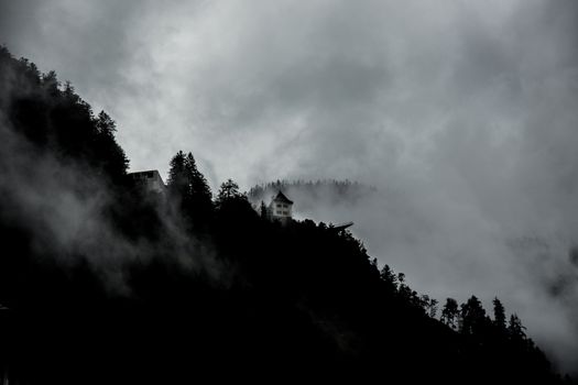 House in the high mountains Alps Austria