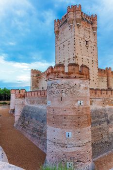Castle of the Mota - famous old castle in Medina del Campo, Valladolid ,Castilla y Leon, Spain