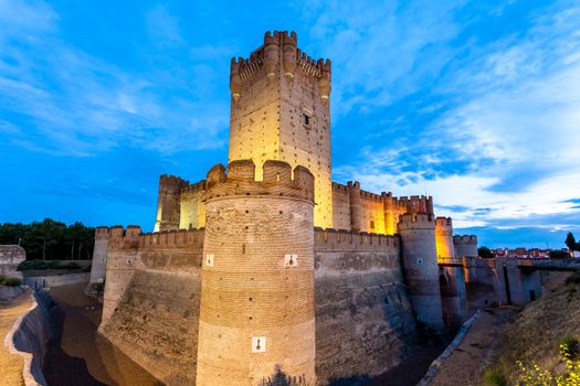 Castle of the Mota - famous old castle in Medina del Campo, Valladolid ,Castilla y Leon, Spain
