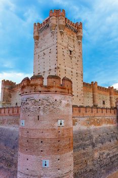 Castle of the Mota - famous old castle in Medina del Campo, Valladolid ,Castilla y Leon, Spain