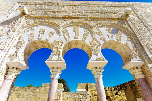 Entrance of Yafar's house, in archeological set of Madinat al-Zahra, Cordoba, Spain