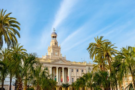 Old city hall of the city of Cadiz, Spain