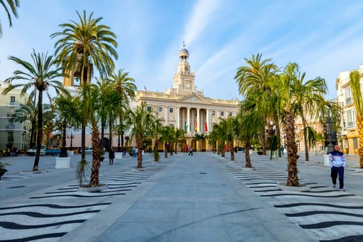 Old city hall of the city of Cadiz, Spain