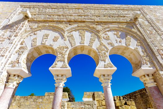 Entrance of Yafar's house, in archeological set of Madinat al-Zahra, Cordoba, Spain