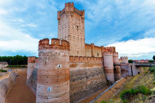 Castle of the Mota - famous old castle in Medina del Campo, Valladolid ,Castilla y Leon, Spain