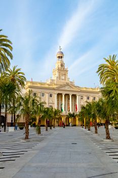 Old city hall of the city of Cadiz, Spain