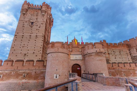 Castle of the Mota - famous old castle in Medina del Campo, Valladolid ,Castilla y Leon, Spain