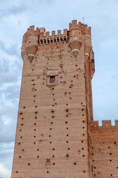 Castle of the Mota - famous old castle in Medina del Campo, Valladolid ,Castilla y Leon, Spain