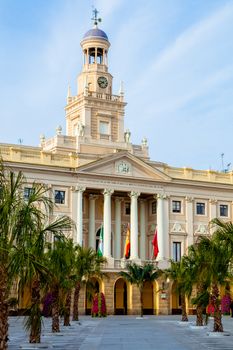 Old city hall of the city of Cadiz, Spain