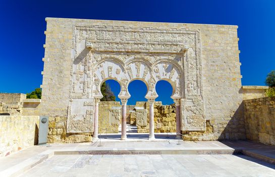Entrance of Yafar's house, in archeological set of Madinat al-Zahra, Cordoba, Spain