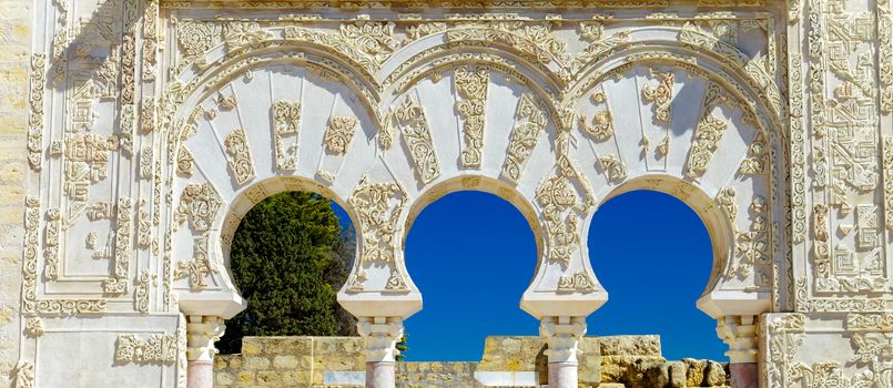 Entrance of Yafar's house, in archeological set of Madinat al-Zahra, Cordoba, Spain