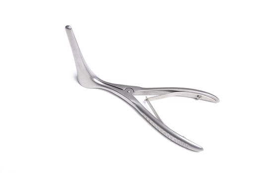 Surgical instruments isolated on white background