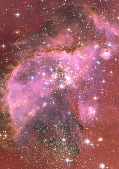 Star field in space a nebulae and a gas congestion. "Elements of this image furnished by NASA".